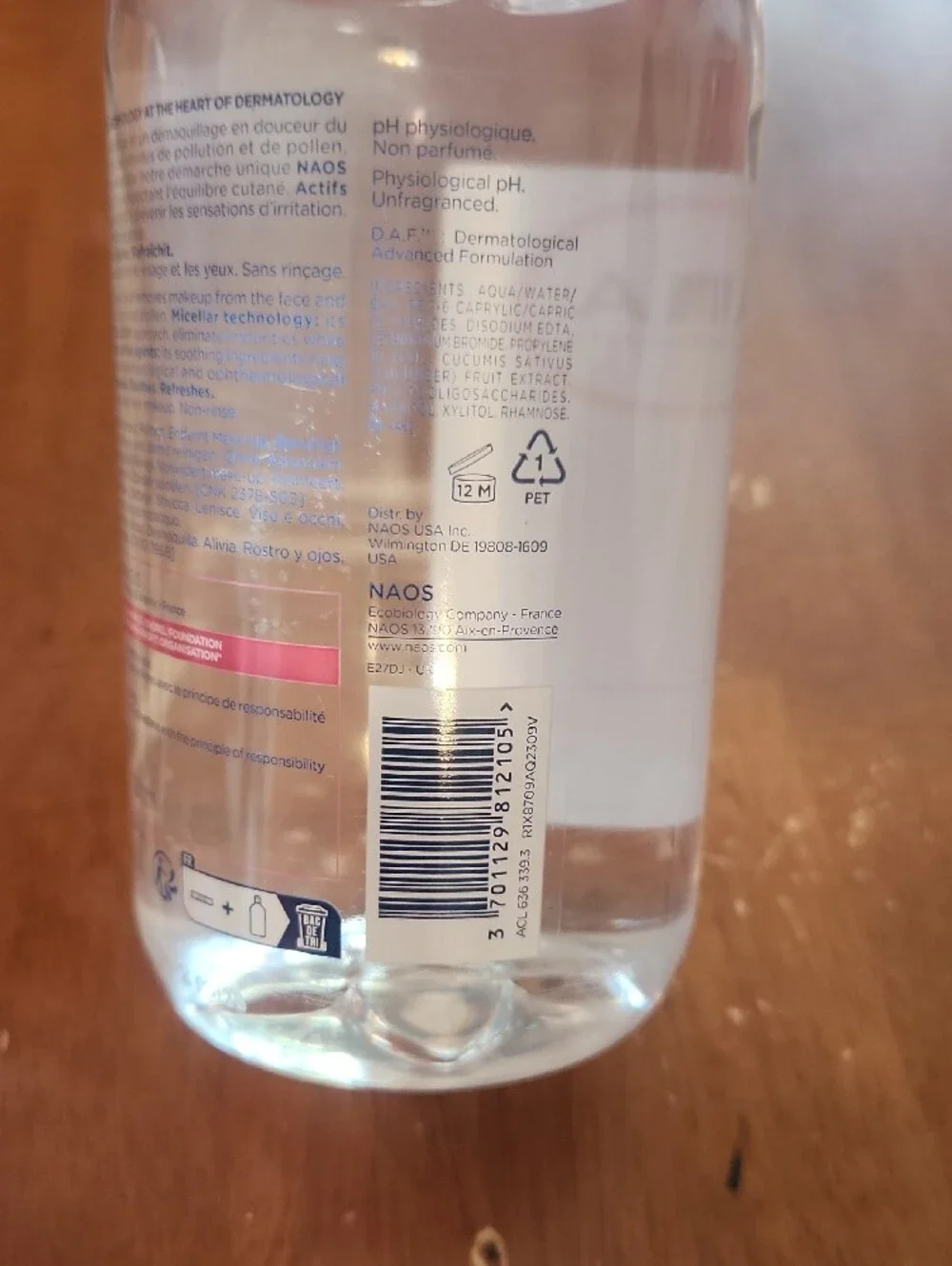 Bioderma gently cleanses
